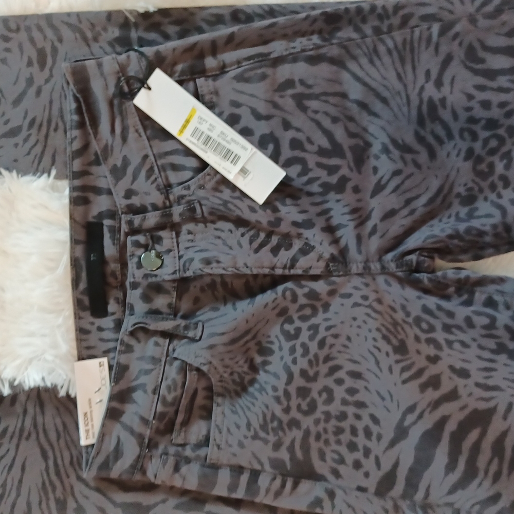 NWT Joe's Jean's The Icon Gray Animal Print Ankle Mid Rise Skinny Jeans … - Picture 15 of 15